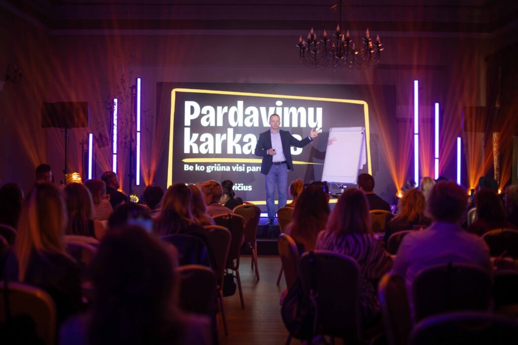 Pranešėjo įgarsinimas ir vaizdas